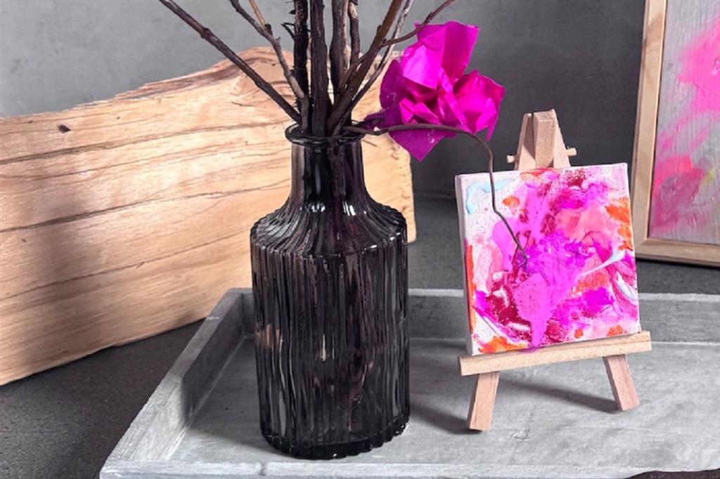 Florale Eleganz trifft moderne Kunst